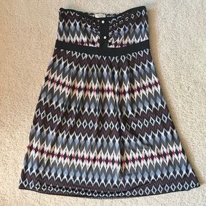 Flamingo USA Lightweight Strapless Printed Dress